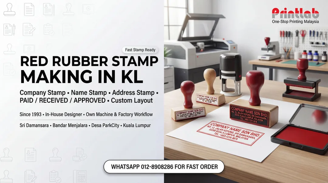 Red Rubber Stamp Kuala Lumpur Printlab