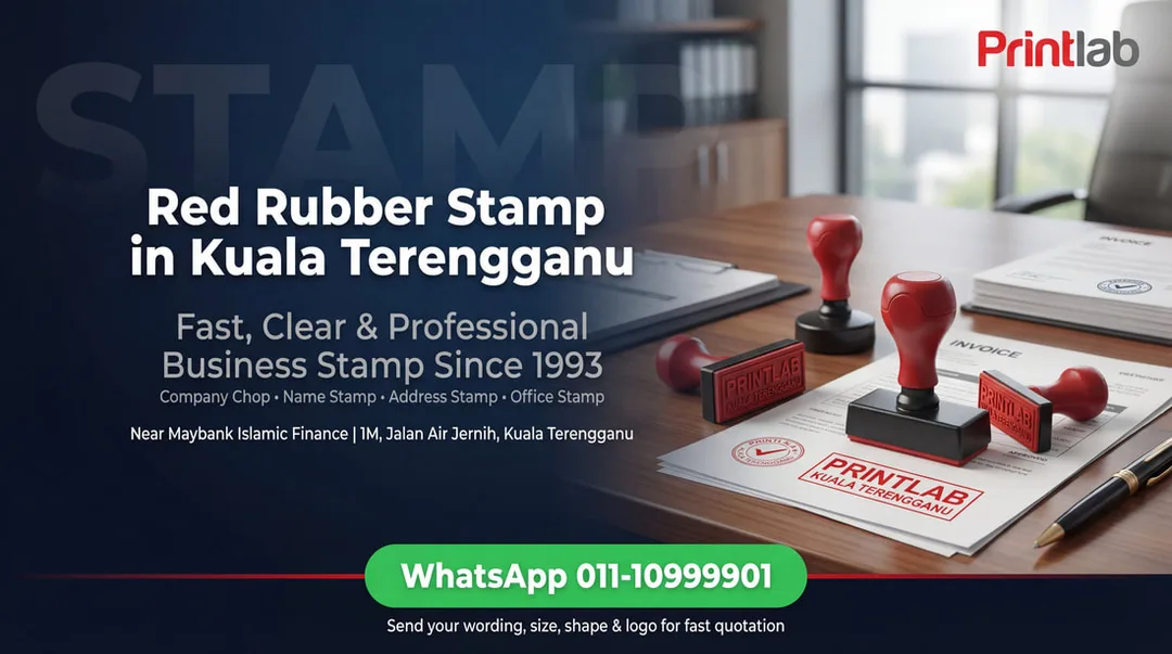 Red Rubber Stamp Kuala Terengganu