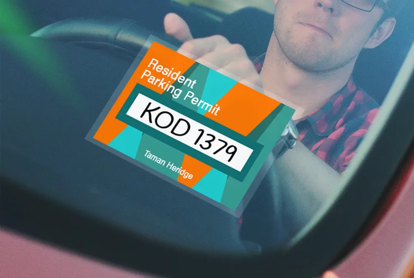 Print Car Entry Pass Sticker