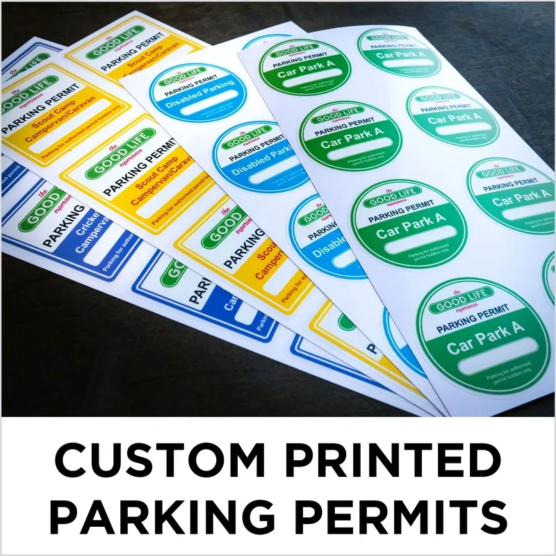 Print Resident Sticker for Condominium Apartment, Car Entry Pass Sticker