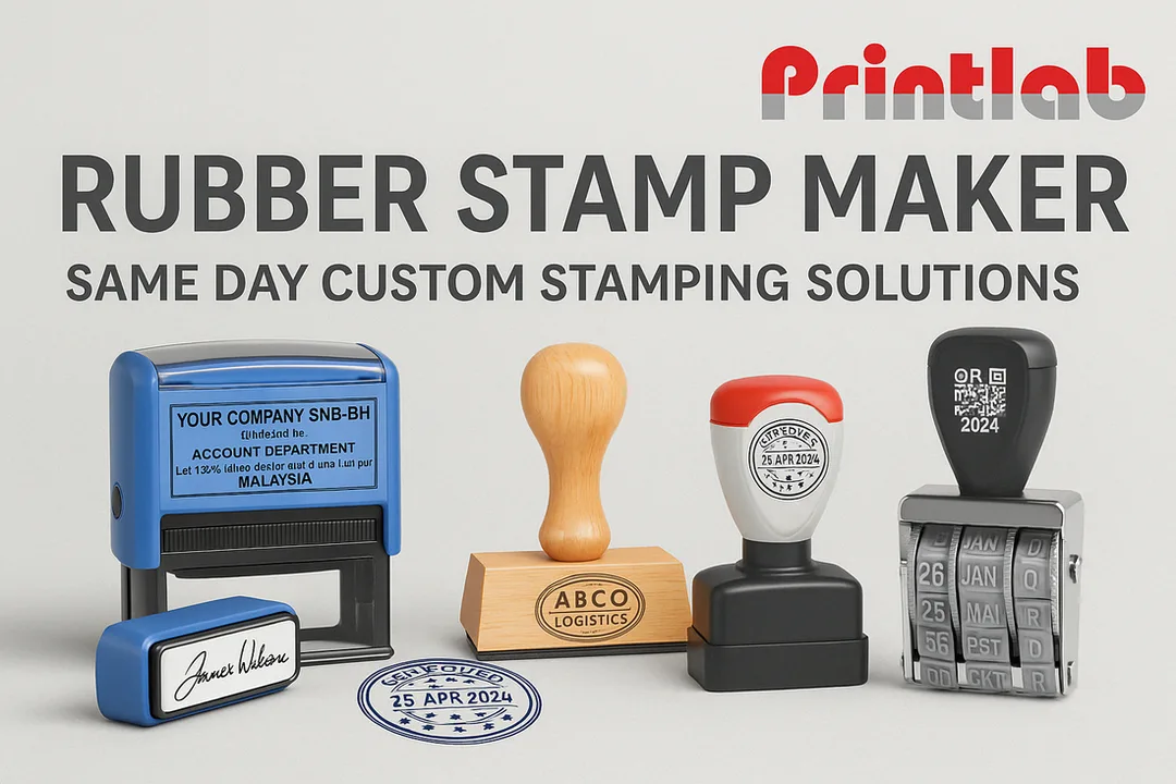 Rubber Stamp Maker Malaysia Custom Company Stamp & Self-Inking Chop Printlab