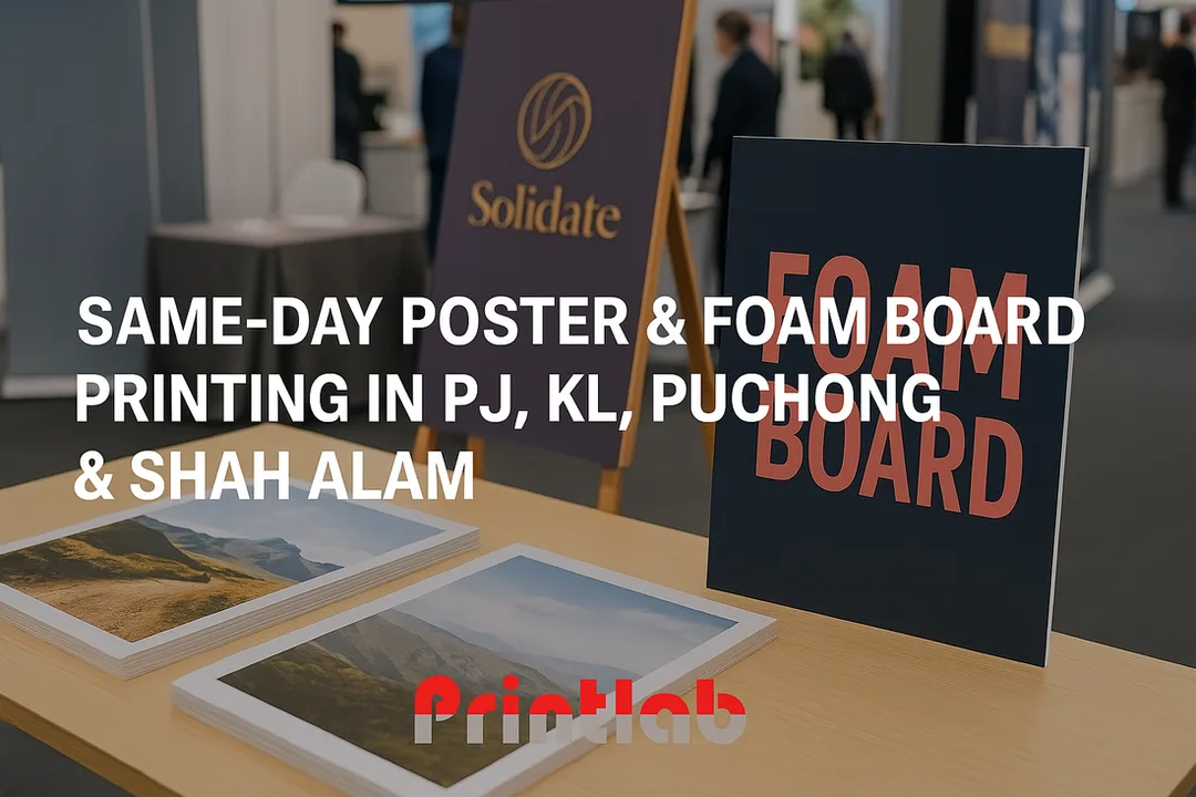 Same-Day Poster and Foam Board Printing