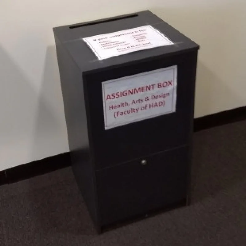 Assignment mockup box
