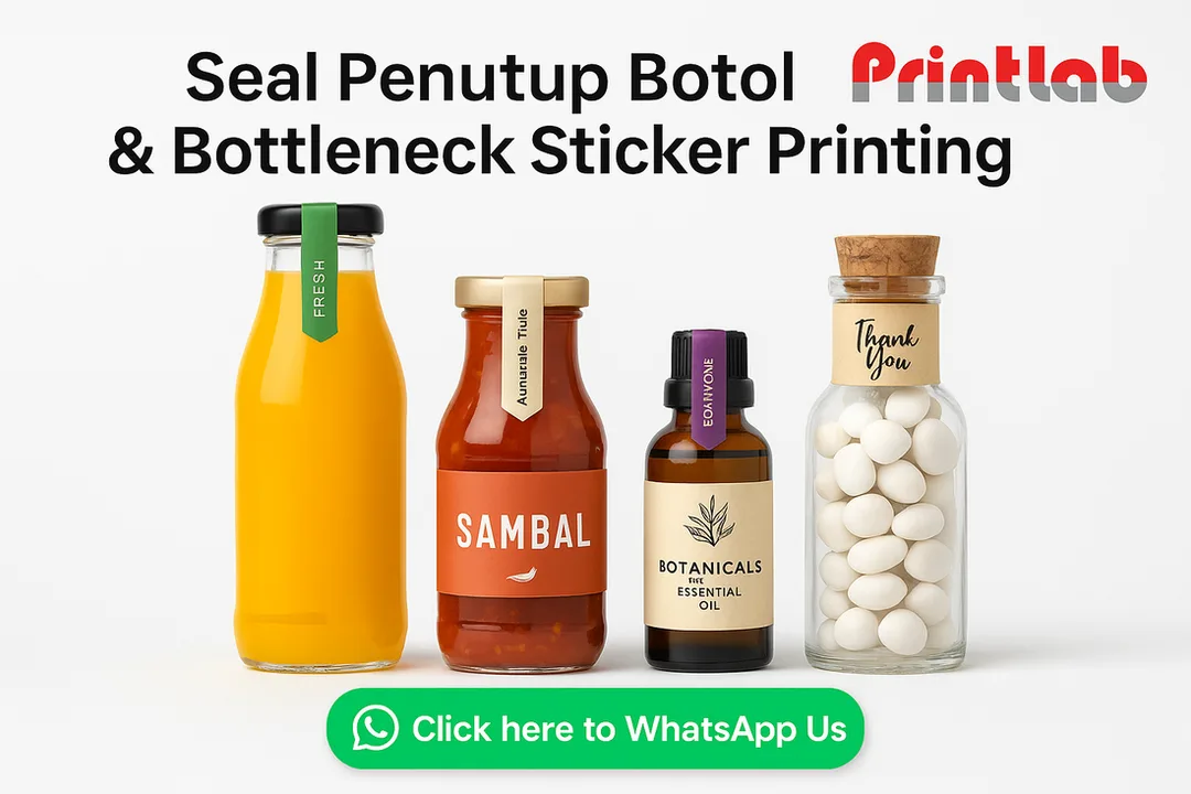 Seal Penutup Botol & Bottleneck Sticker Printing in Malaysia