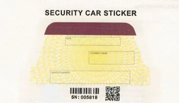 Print Car Window Glass Sticker