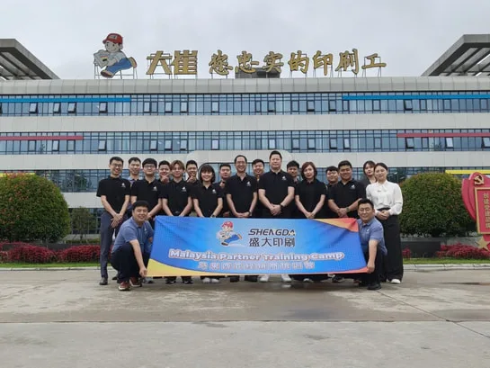 Malaysia Print Shop Boss Training in ShengDa China