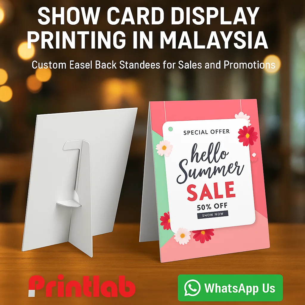 Show Card Display Printing in Malaysia