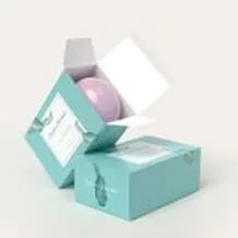 Custom printed soap box packaging (kotak sabun) with brand logo for handmade soap in Malaysia