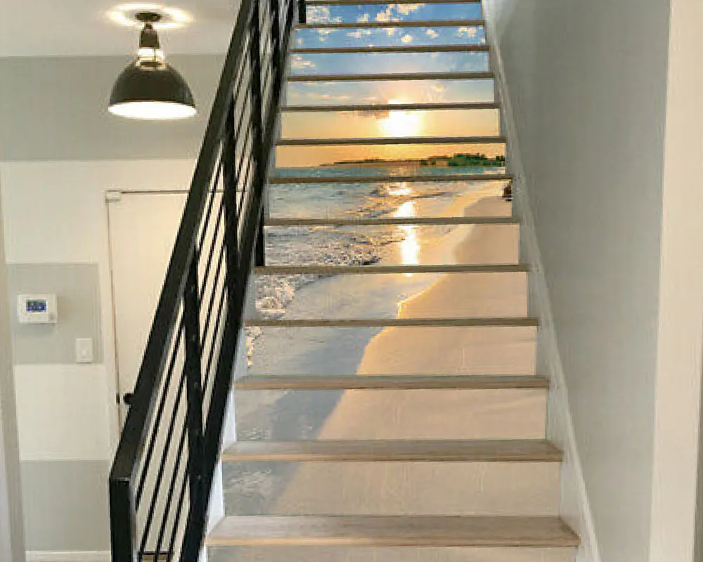 Stair Sticker Printing, Cetak Sticker Tangga