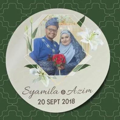 Sticker Gambar Kahwin