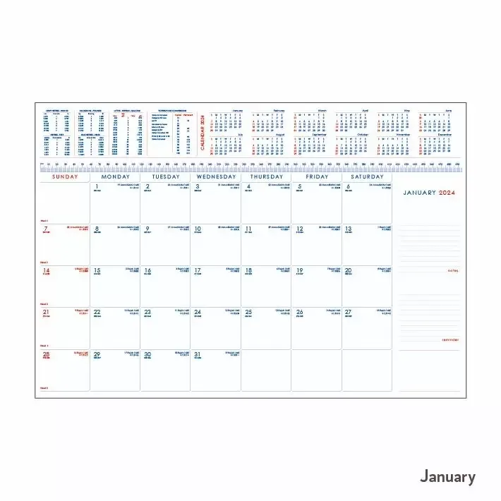 Table Planner January
