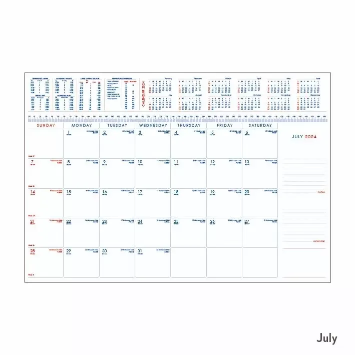 Table Planner July