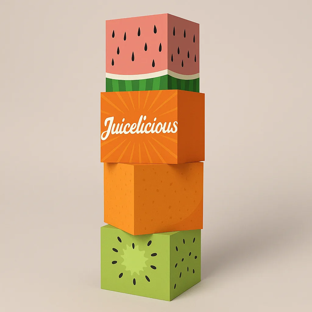 tacked cardboard totem display