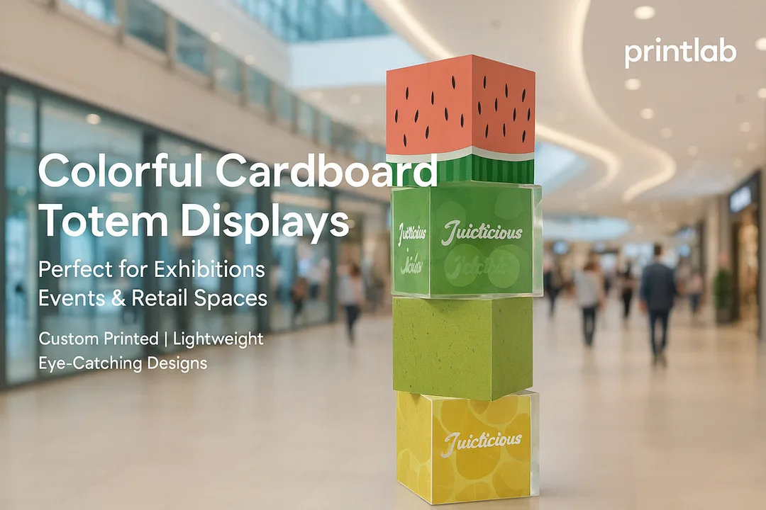 Cardboard Totem, Stacked Totem, Curved Totem, Classic Totem Printing Malaysia
