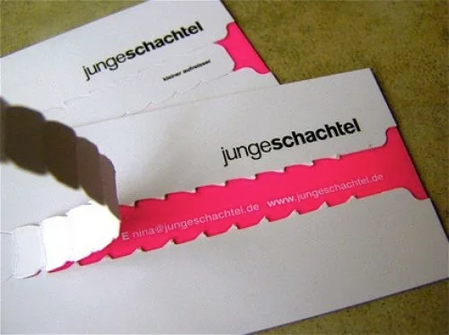 tear off card