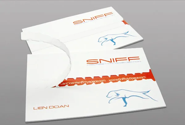 tear off card