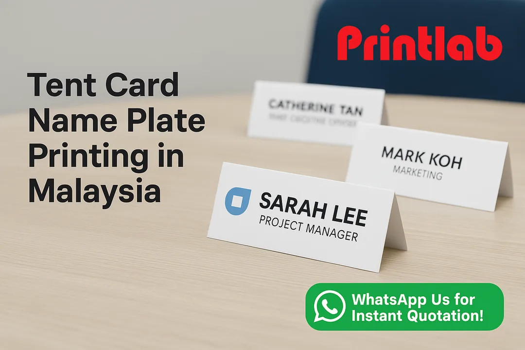Tent Card Name Plate Printing in Malaysia