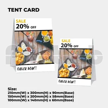 PRINT TENT CARD