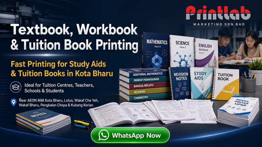 textbook workbook tuition book printing kota bharu kelantan printlab