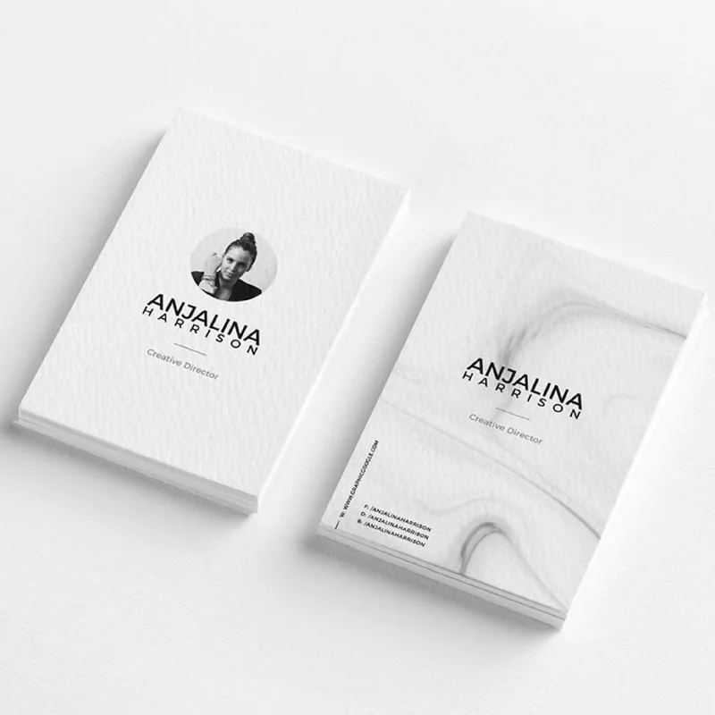 Textured Business Card Portrait