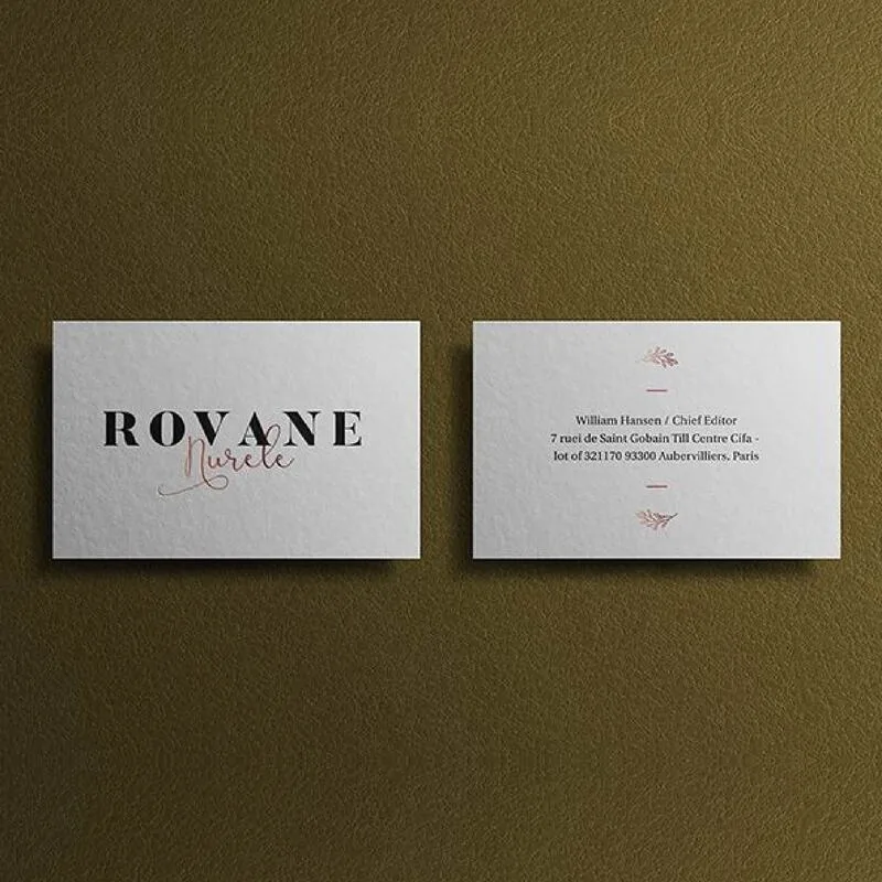 Print Textured Business Card with Spot UV