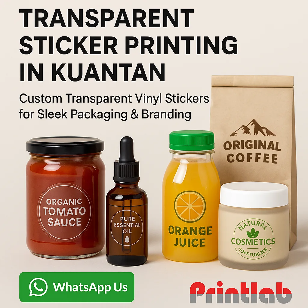 Transparent Sticker Printing in Kuantan