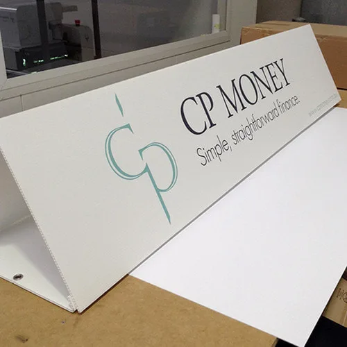 Print Triangle Sign Board Custom Branded