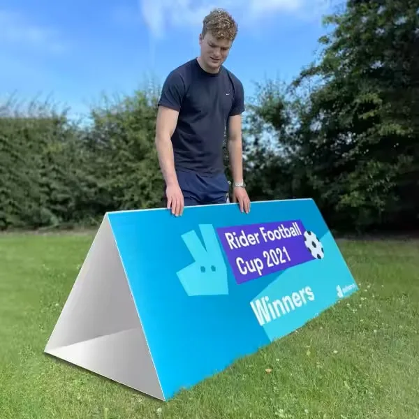 Print Triangle Sign Board Custom Branded