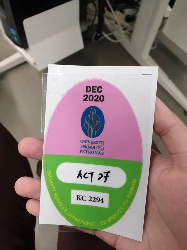 Print Student Car Window Sticker for Vehicle