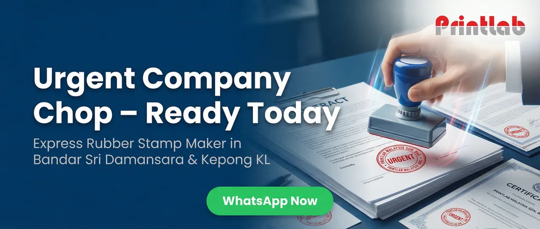 Express Rubber Stamp Maker in Bandar Sri Damansara KL – Urgent Company Chop Kepong