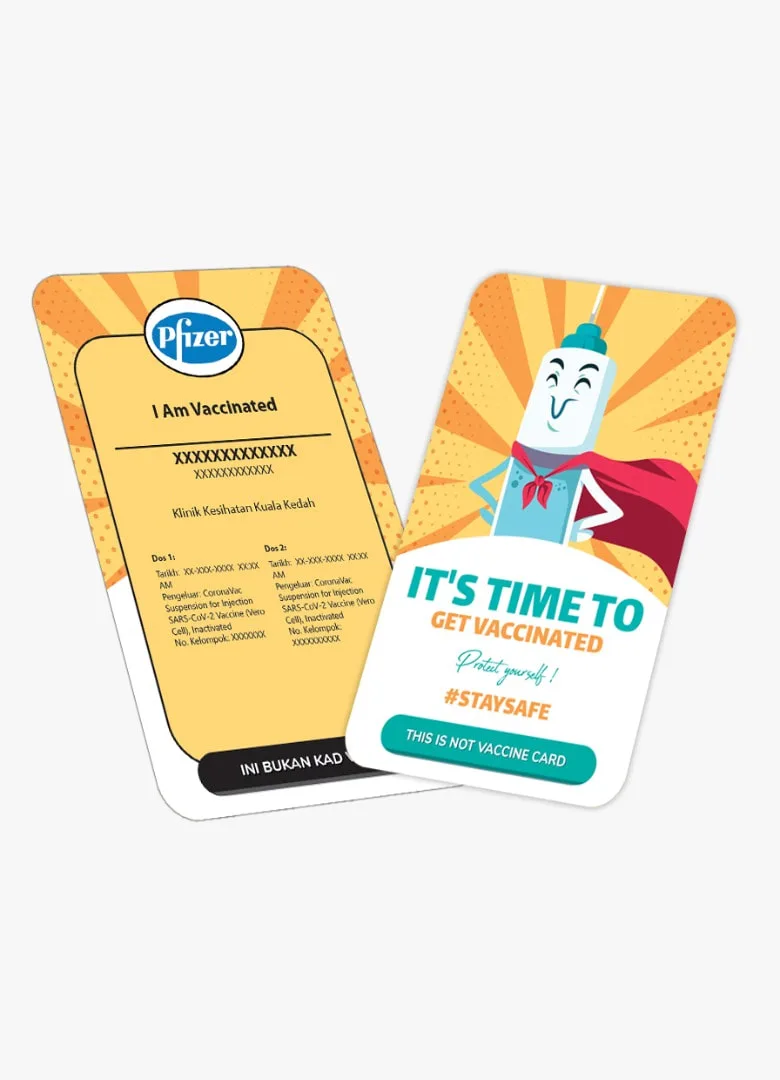 Readymade Design Vaccine Card