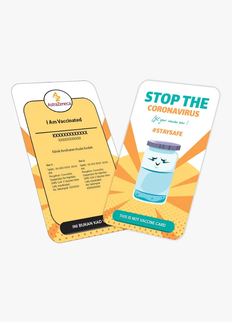 Readymade Design Vaccine Card