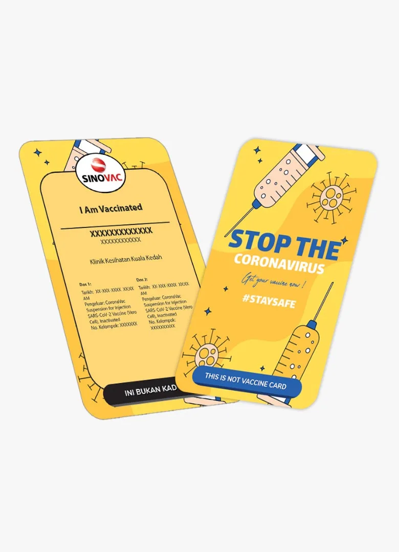 Readymade Design Vaccine Card