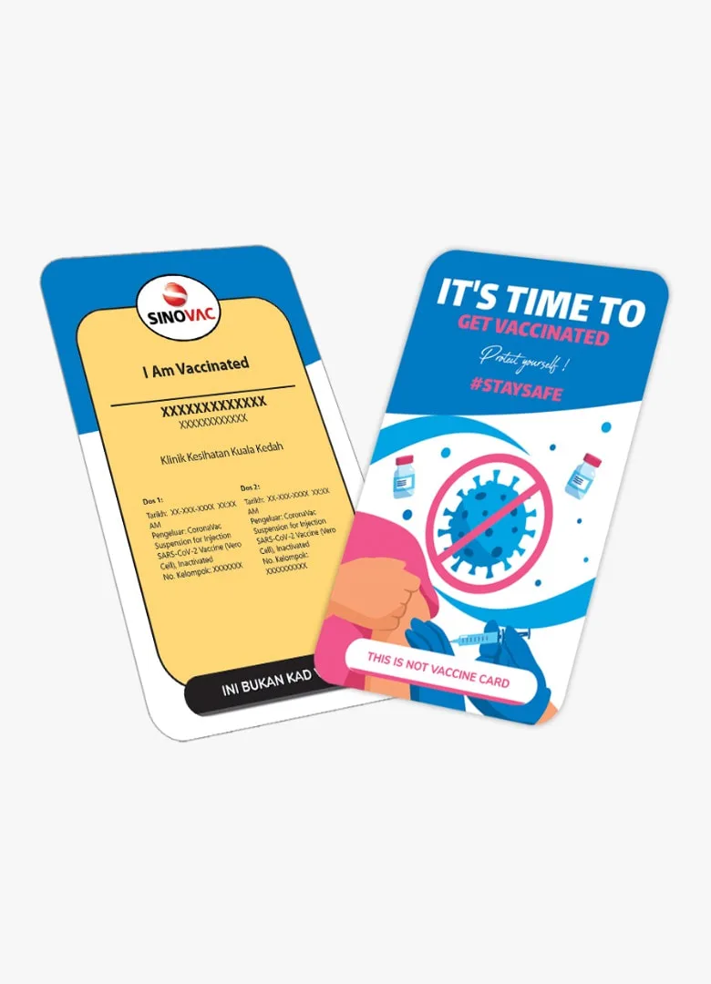 Readymade Design Vaccine Card