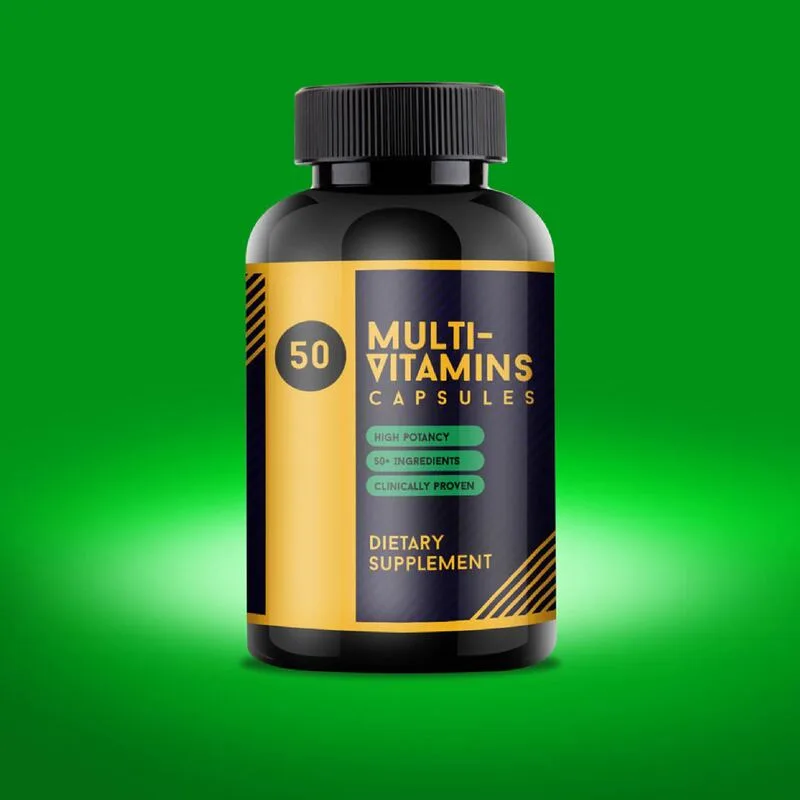 Print Vitamin Supplements Stickers With Custom Size And Shape