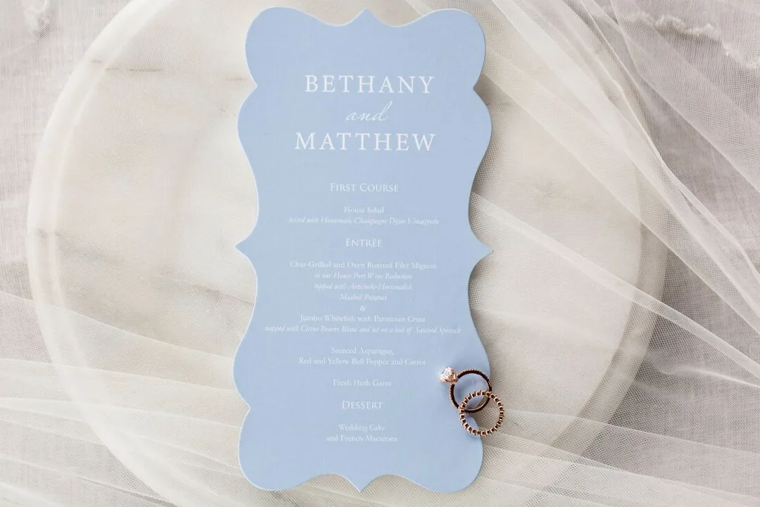 Custom Shaped Wedding Card