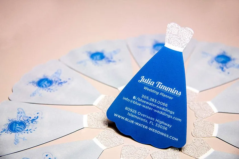 Custom Shaped Wedding Card
