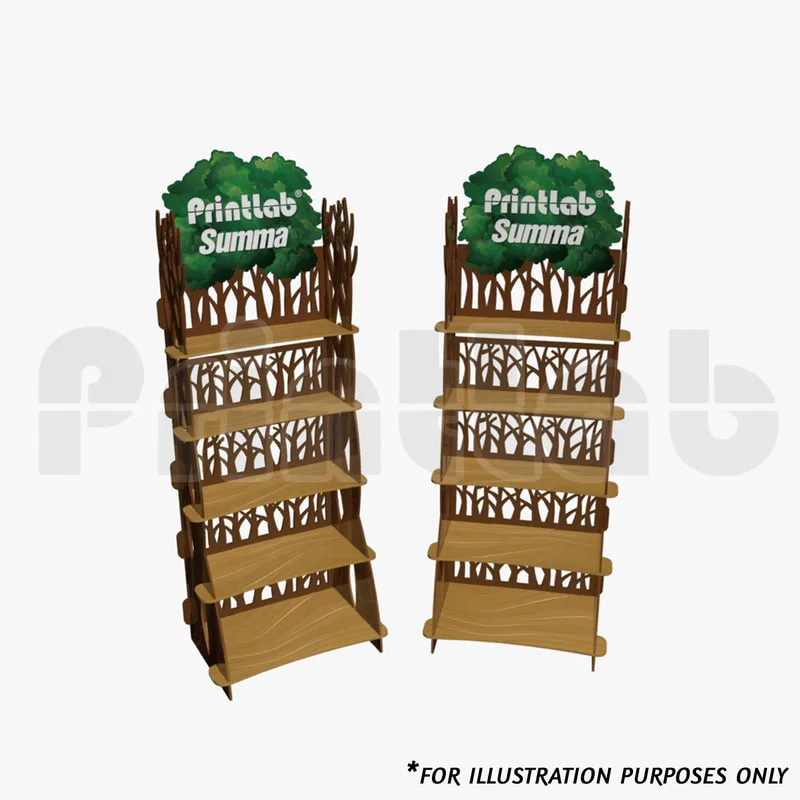 Wooden Design Floor Standee Printing in Malaysia